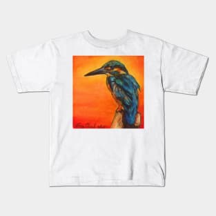 kingfisher at sunrise Kids T-Shirt